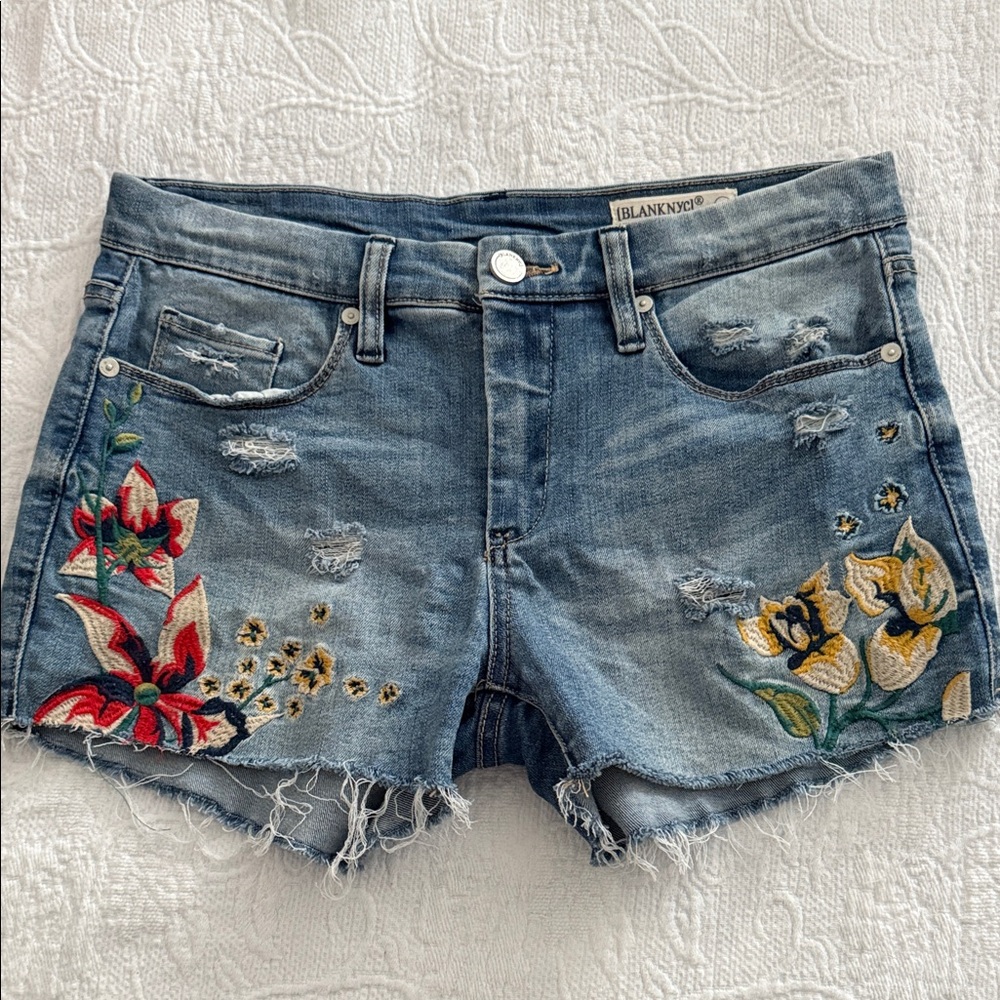 BlankNYC embroidered shorts